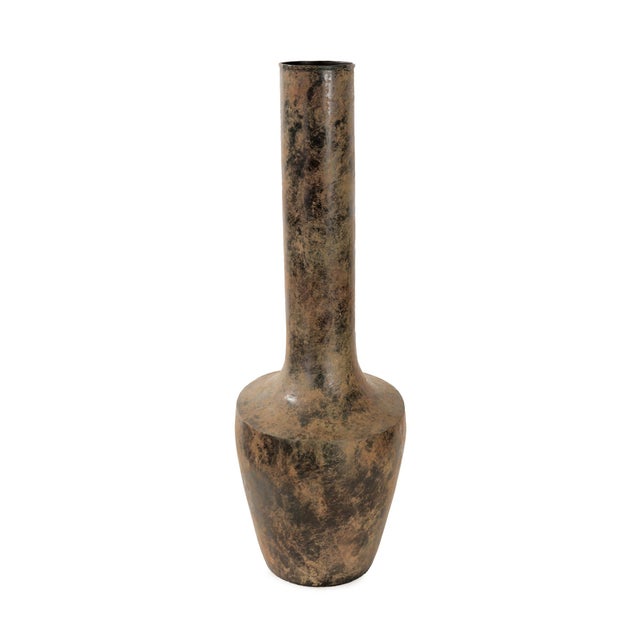 Kenneth Ludwig Chicago Long Neck Strata Vase with Handle For Sale - Image 4 of 11