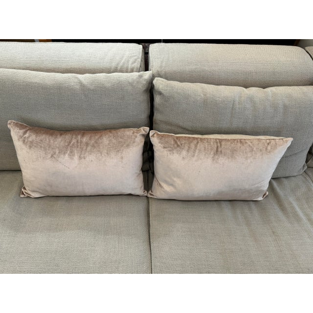 Williams-Sonoma Taupe Lumbar Pillows, Pair For Sale - Image 11 of 12