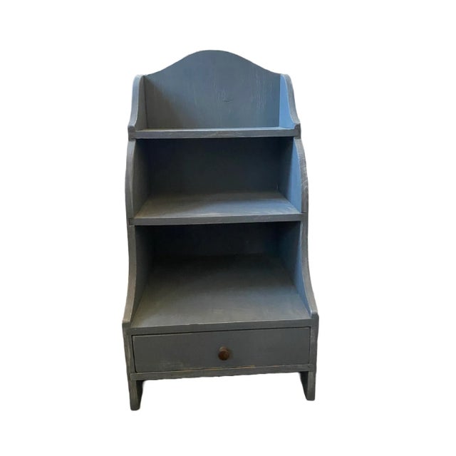 Late 20th Century Blue Bookcase For Sale In Raleigh - Image 6 of 6