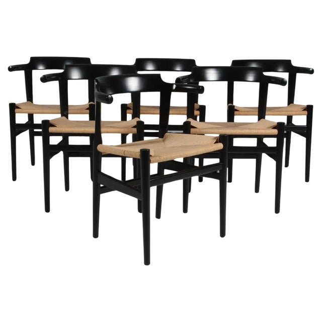 PP68 Armchairs attributed to Hans J. Wegner for PP Møbler, Denmark, 2010s, Set of 6 For Sale