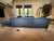 2010s Roche Bobois Single-Arm Sofa in Slate Blue Polished Wool For Sale - Image 5 of 9