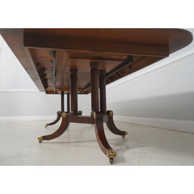 Henkel Harris Model 2276 Mahogany Dining Room Table For Sale - Image 16 of 18