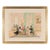 Late 20th Century Watercolor & Feather Collage "The Bridge Party" For Sale