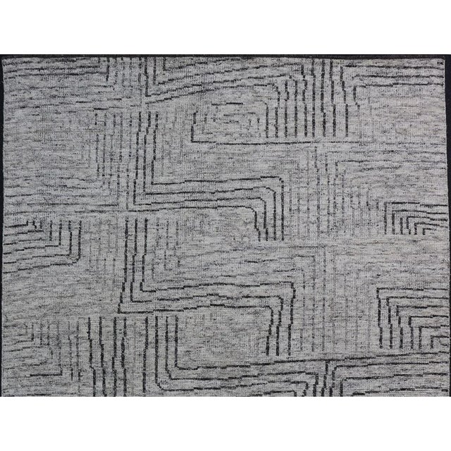 Textile Keivan Woven Arts Hand Knotted Rug in Modern Design 6'x8'8" For Sale - Image 7 of 12