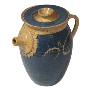 1980s Studio Pottery Earthenware Beverage Jug