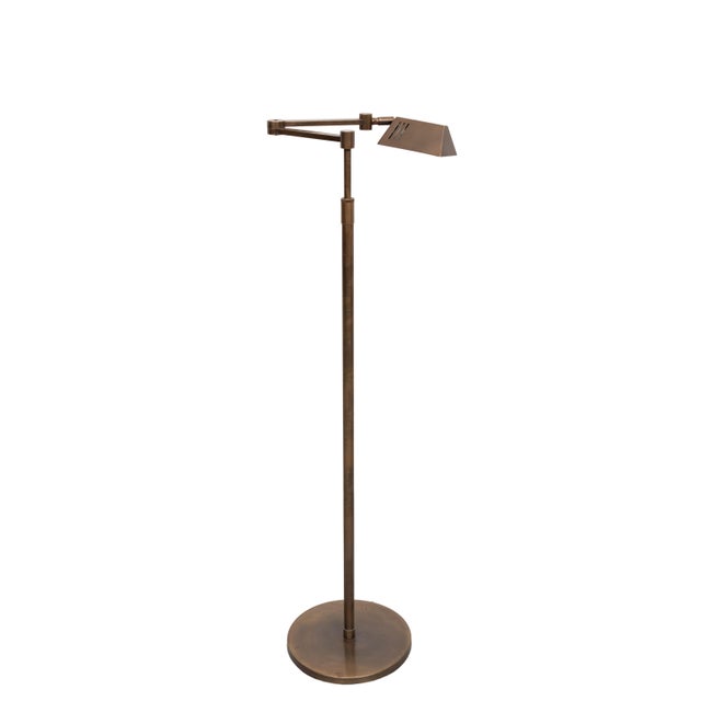 Bronze Library Swing Arm Floor Lamp, Germany, 1980 For Sale - Image 4 of 12