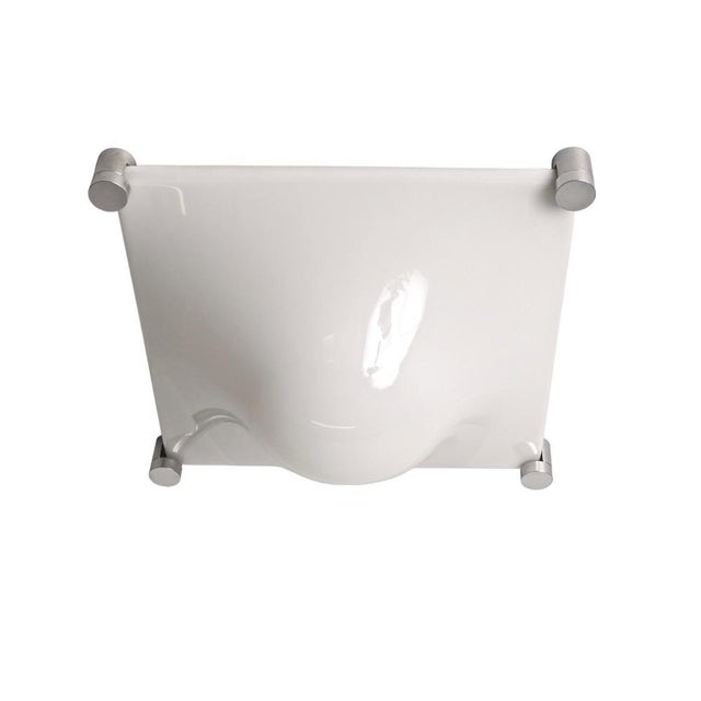 Bolla Lamps in White Acrylic Glass by Elio Martinelli for Martinelli Luce, Italy, 1960s, Set of 2 For Sale - Image 6 of 14