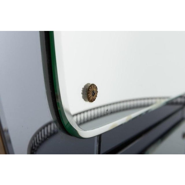 Silver Mid-Century Italian Mirror from Crystal Art, 1960s For Sale - Image 8 of 12