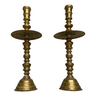 Vintage Copper Candlesticks, Set of 2 For Sale