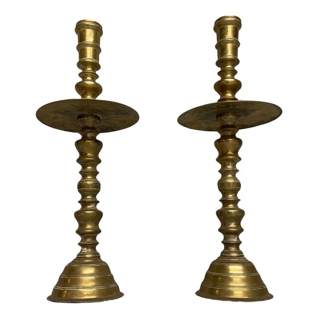 Vintage Copper Candlesticks, Set of 2 For Sale