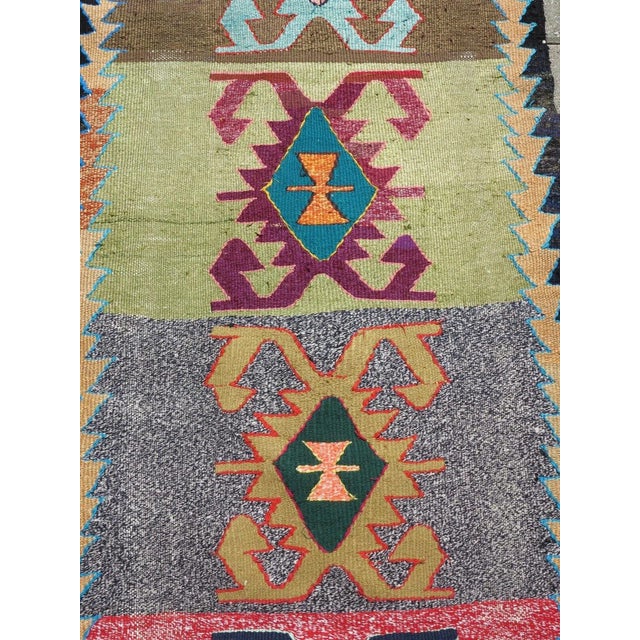 1960s Vintage Turkish Handknotted Runner Rug - 28"x134" For Sale In Raleigh - Image 6 of 12