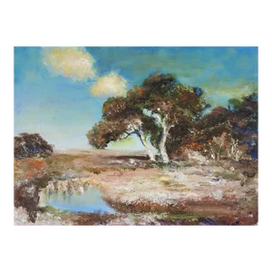 Mid 20th Century Impressionist Landscape Painting