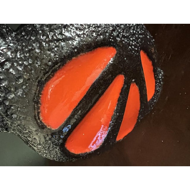 Mid-Century Fat Lava Vase by ES Emons & Söhne Keramik from Rheinbach, Germany, 1970s, in Very Good conditions. Designed...