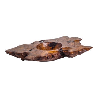 Solid Burled Elm Root Bowl by Tripp Espenet For Sale