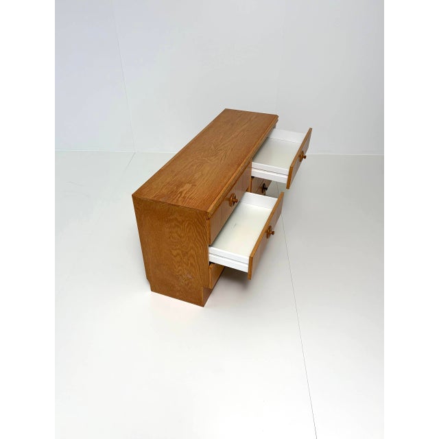 Wood Vintage Chest of Drawers in Oak For Sale - Image 7 of 16