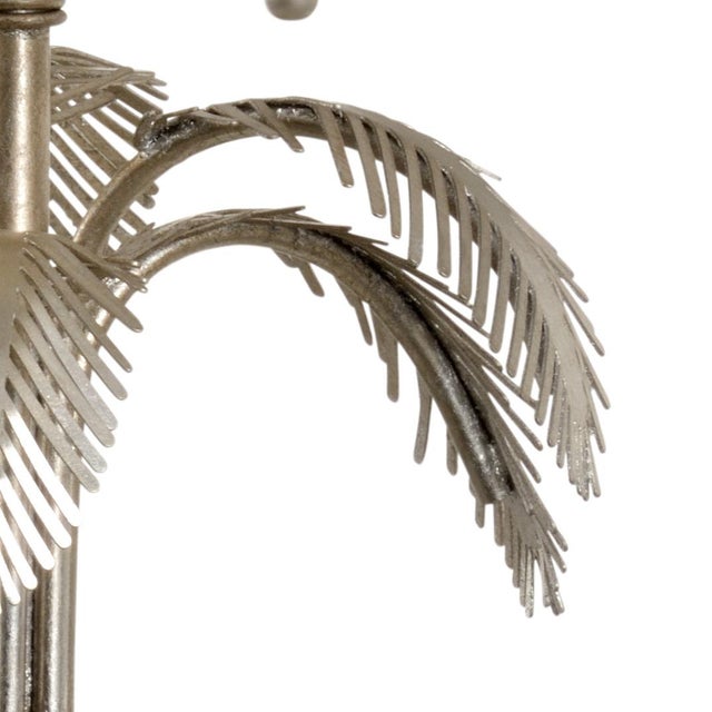 Chelsea House Inc Chelsea House Fine Palm Lamp in Silver For Sale - Image 4 of 5