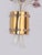 Metal Brass Wall Sconce with Crystal Flowers For Sale - Image 7 of 9