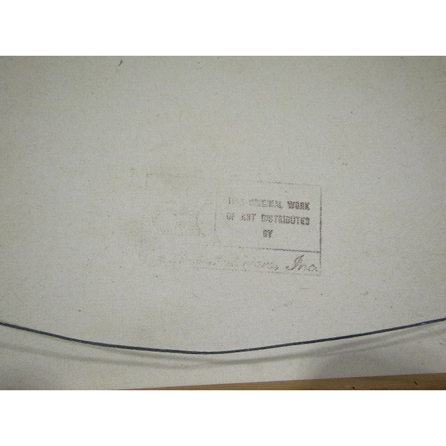 H. Hargrove Serigraph Oil Painting on Canvas Antique Car, General Store, Framed For Sale - Image 9 of 9