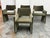 Design Plus Gallery presents a Set of Four of the Foley Olive Green Velvet Dining Armchairs by Caleb Zipperer from CB2....