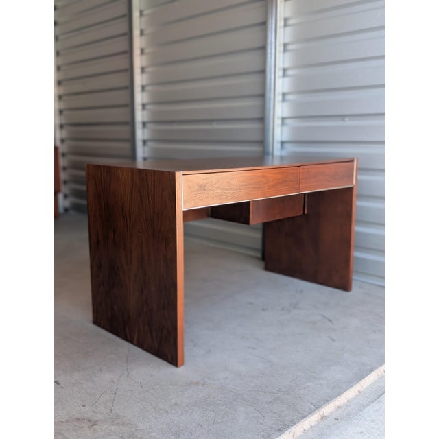 Mid Century Modern Walnut Writing Desk by Glenn of California, C1960s For Sale - Image 16 of 16