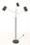 Adjustable Black and Chrome Triennale Floor Lamp by Sonneman Arredoluce Style For Sale - Image 13 of 13