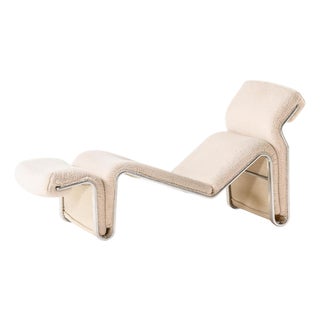 Lysmasken Lounge Chair in Aluminum and Canvas from Eric Sigfrid Persson, 1970s For Sale