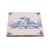 Ceramic Pair of Delft Faience Tiles in Cobalt Blue, C. 1700's For Sale - Image 7 of 8