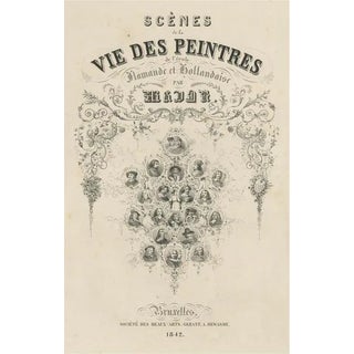 Madou, Portraits of Painters of the Flemish and Dutch School, 1842, Print For Sale