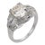 1920s Art Deco Gia 2.02 Carat Old Mine Cut Diamond Platinum Engagement Ring, Size 6 For Sale