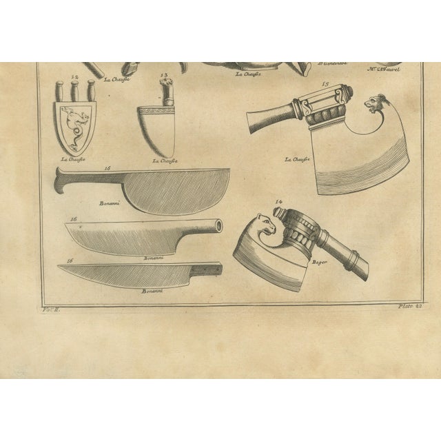 Bernard de Montfaucon, Roman Antiquities and Classical Bronze Objects, 1721, Paper Engraving, Set of 2 For Sale - Image 12 of 13