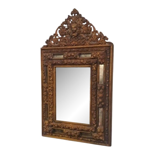 Louis XIV Style Giltwood Over Mantel Mirror For Sale