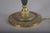 Vintage Brass Candlestick Table Lamp with Green Accent, 1950s For Sale - Image 10 of 14