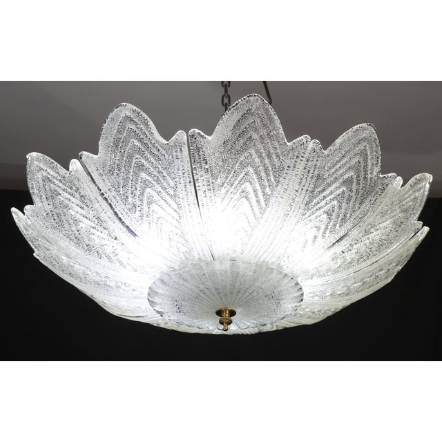 Transparent Bologna, Italian Murano Glass Ceiling Light or Flush Mount, 1980s For Sale - Image 8 of 13