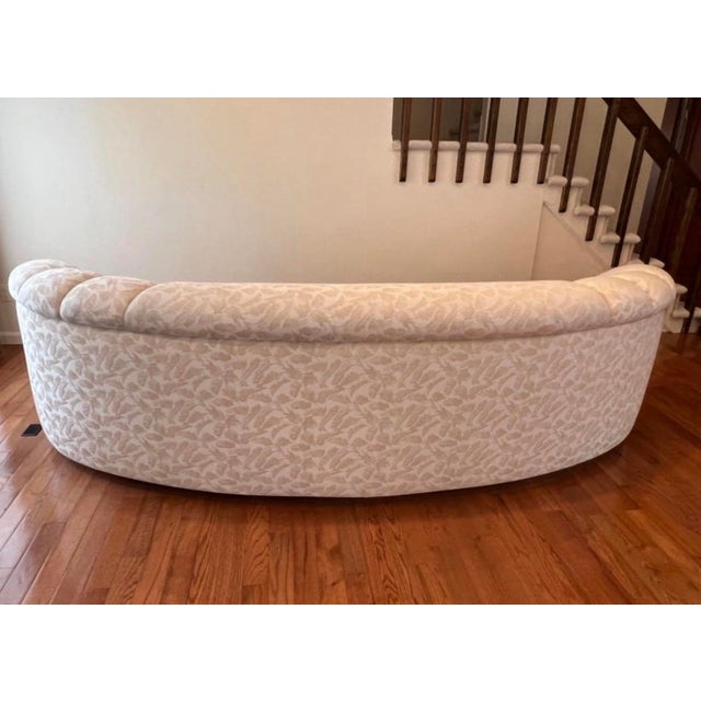 Karl Springer 1980 Postmodern Curvy Kidney Sofa For Sale - Image 4 of 7