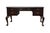 Hekman Furniture Solid Mahogany Traditional Chippendale Style 58" Writing Desk W. Tooled Leather Top For Sale - Image 9 of 12
