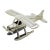 Vintage Italian Handmade Genuine Sterling Silver 925 Floatplane Seaplane Airplane Figurine Sculpture For Sale