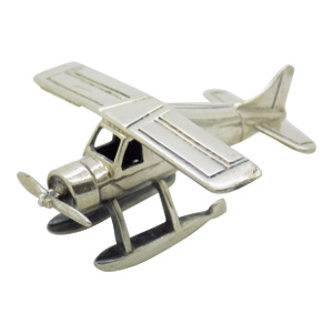 Vintage Italian Handmade Genuine Sterling Silver 925 Floatplane Seaplane Airplane Figurine Sculpture