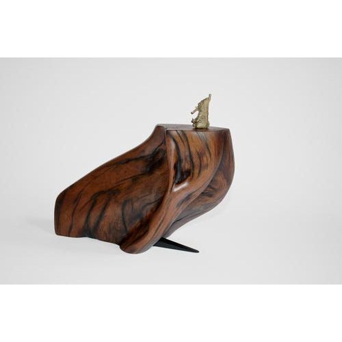 C2280 Decorative Object in Tropical Driftwood and Ebony Wood by Jörg Pietschmann For Sale - Image 12 of 17