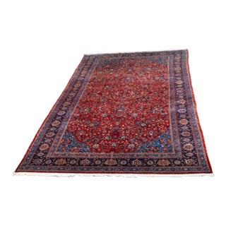 Antique Approx. 10 X 20 Large Wool Oriental Rug For Sale