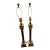 Vintage Chapman Lamps, Heavy Brass Columns and Heavy Marble Bases. New Wire and Socket - Pair For Sale