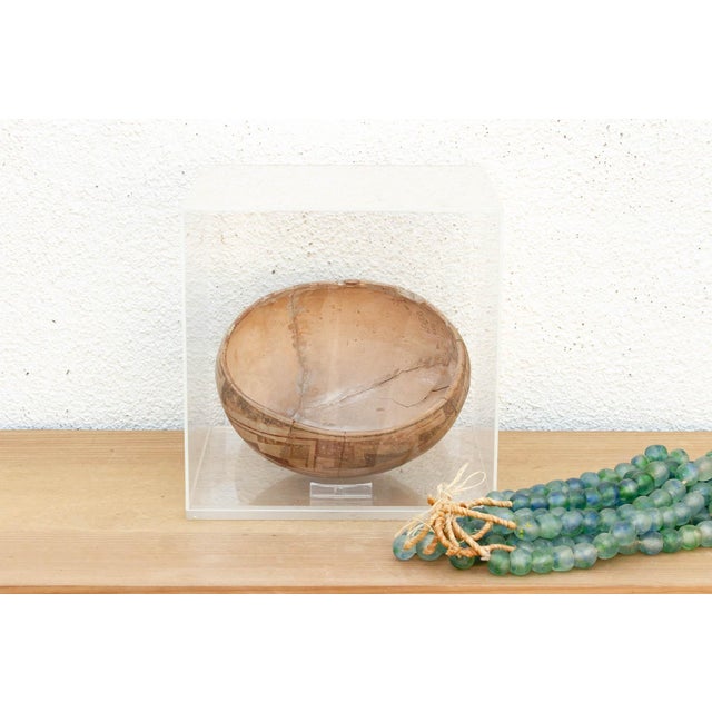 Terra Cotta Ancient Pre-Columbian Encased Terracotta Bowl For Sale - Image 8 of 8
