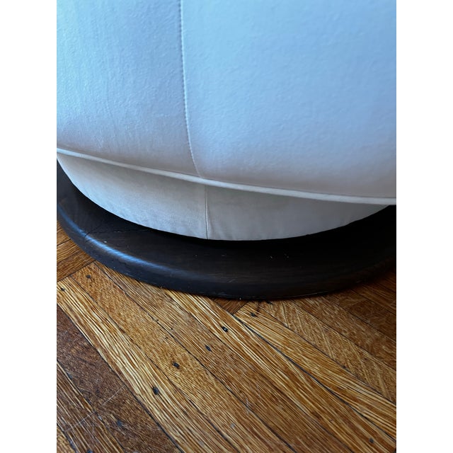 1970s Attributed to Adrian Pearsall Swivel Lounge Chair For Sale - Image 11 of 11