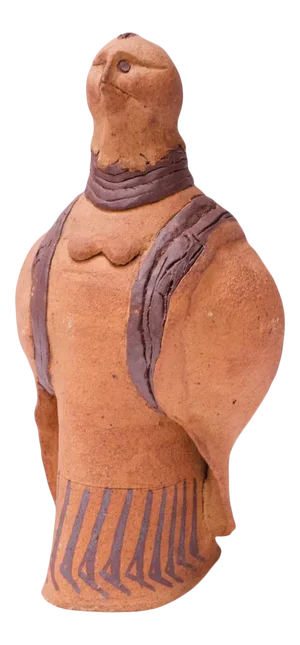 Studio Stoneware "Pigeon" Sculpture Attributed to Polk