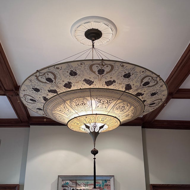 Fortuny Silk Scheherazade 3 Tier Silk Lamp For Sale - Image 9 of 11