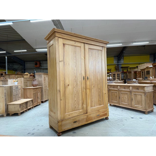 Brown Farmhouse Cabinet in Natural Wood, 1890s For Sale - Image 8 of 12