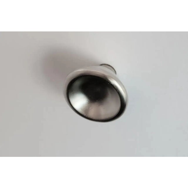 Metal Carl Auböck Model #8040-1 Knob in Nickel For Sale - Image 7 of 12