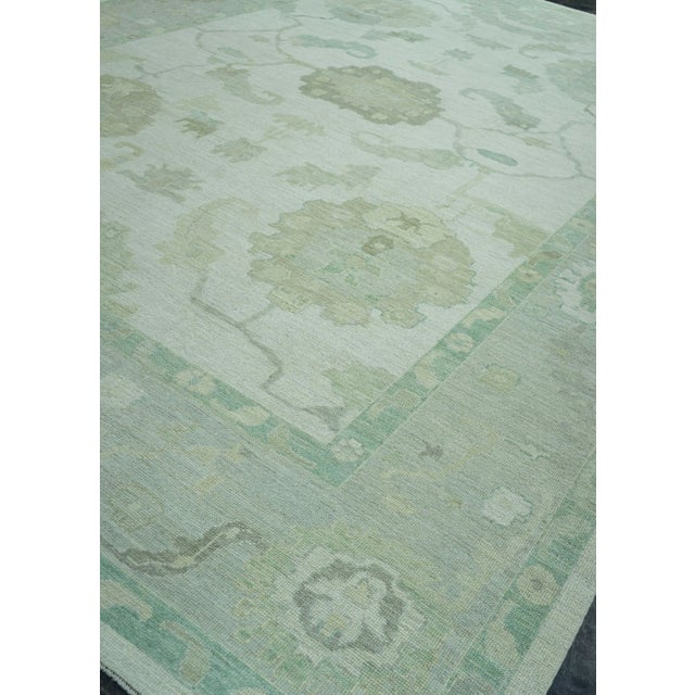 Turkish Turkish Oushak Rug 12'6" x 17'9" #19282 For Sale - Image 3 of 8