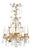 Antique French Gilt Chandelier with Crystals For Sale