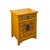2020s Chinese Distressed Mango Yellow Fishes Graphic End Table Nightstand For Sale - Image 5 of 7