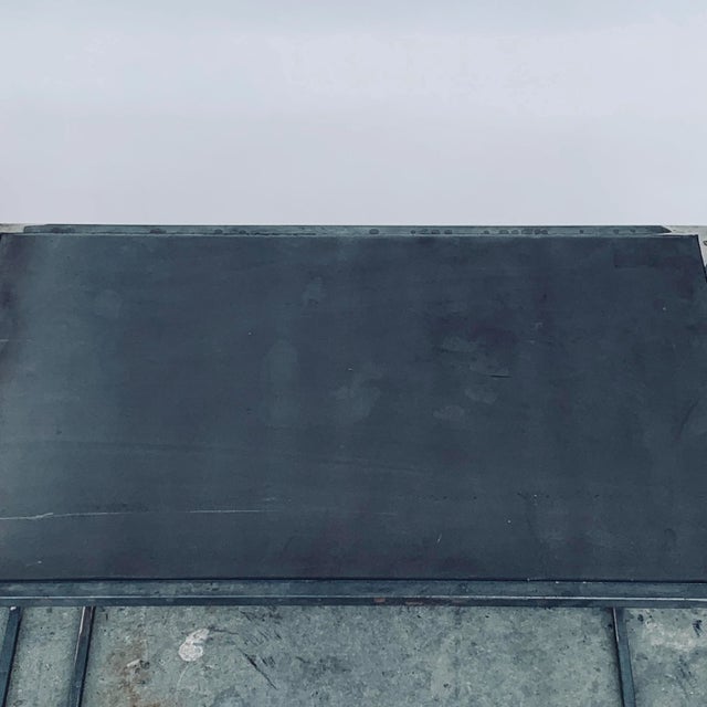 Filiforme' Patinated Steel Minimalist Side Tables by Design Frères - a Pair For Sale In Los Angeles - Image 6 of 7